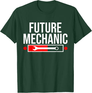 Future Mechanic In Progress Funny Auto Mechanic Humor Gift T-Shirt - T-Shirt | Forest