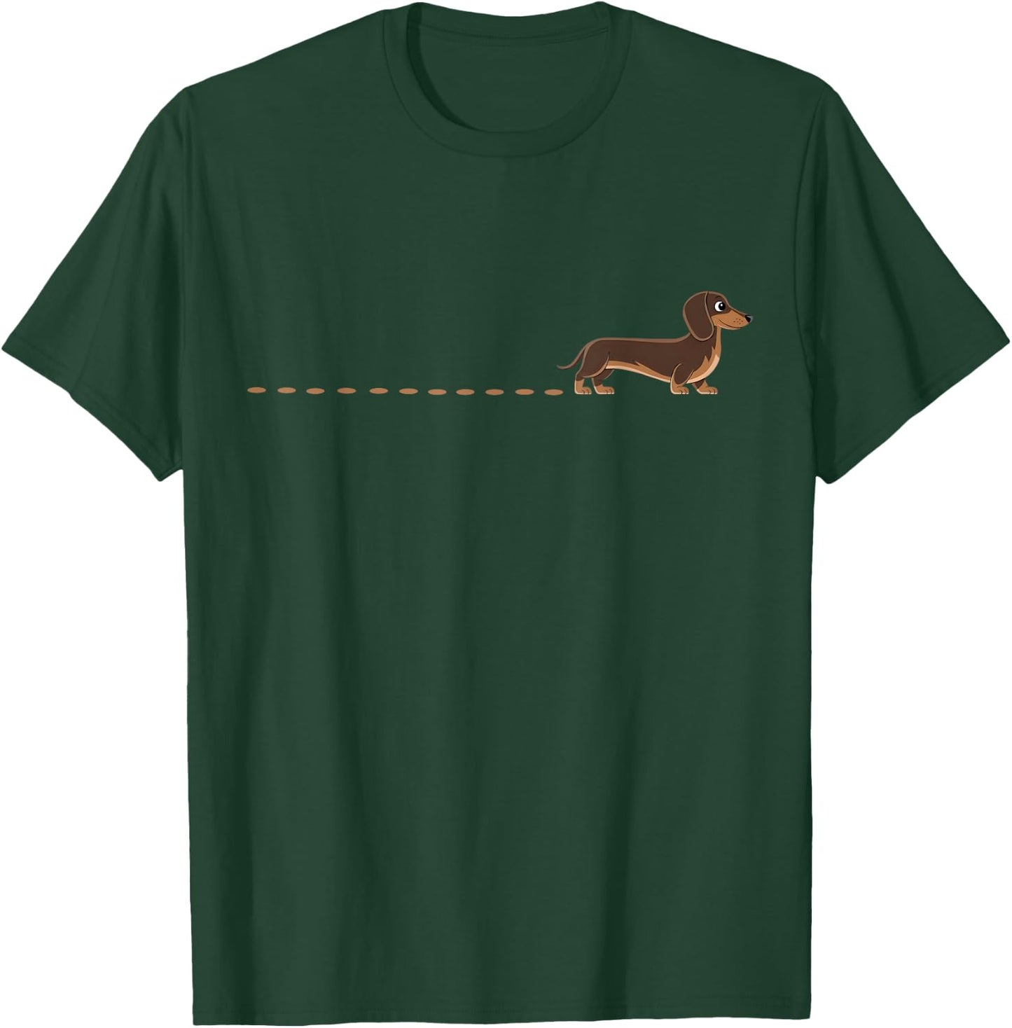 Dackelspuren Dackel Spuren Teckel Dackelspur Dachshund T-Shirt - T-Shirt | Forest