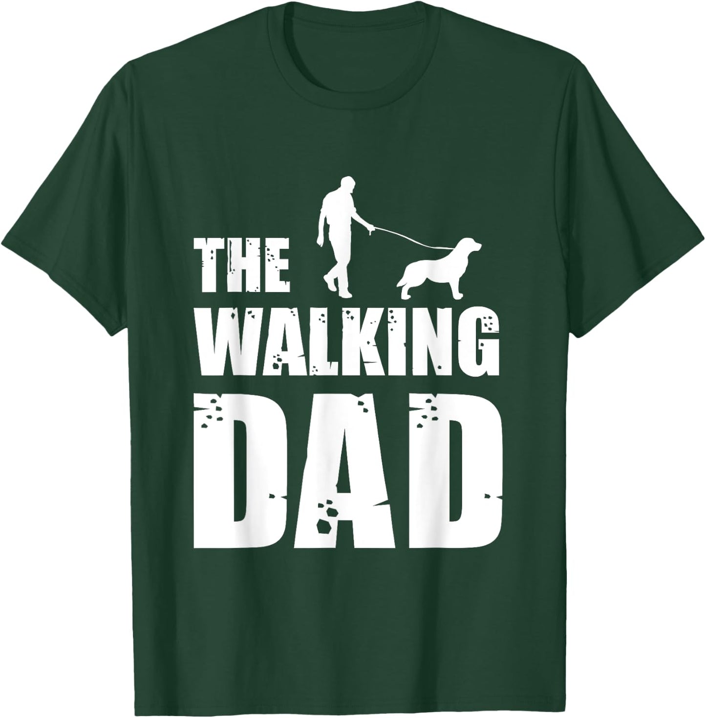 The Walking Dad Golden Retriever Dog Owner Dog Breed Gift Men Women T-Shirt - T-Shirt | Forest