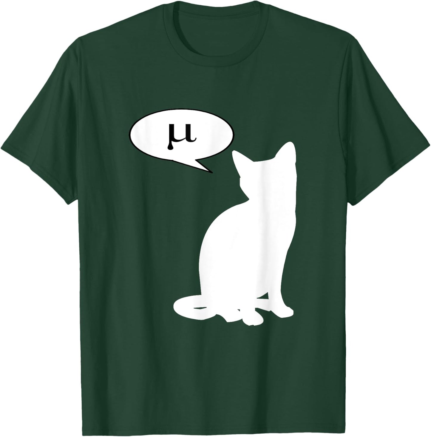 Mu Cat - Greek Letter Mew Meow Miu T-Shirt - T-Shirt | Forest