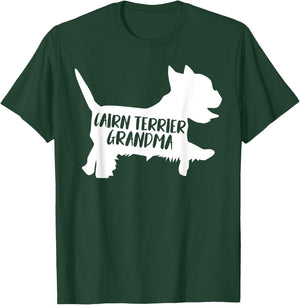 Cairn Terrier Grandma Funny Cairn Terrier Owner Dog Lover T-Shirt - T-Shirt | Forest