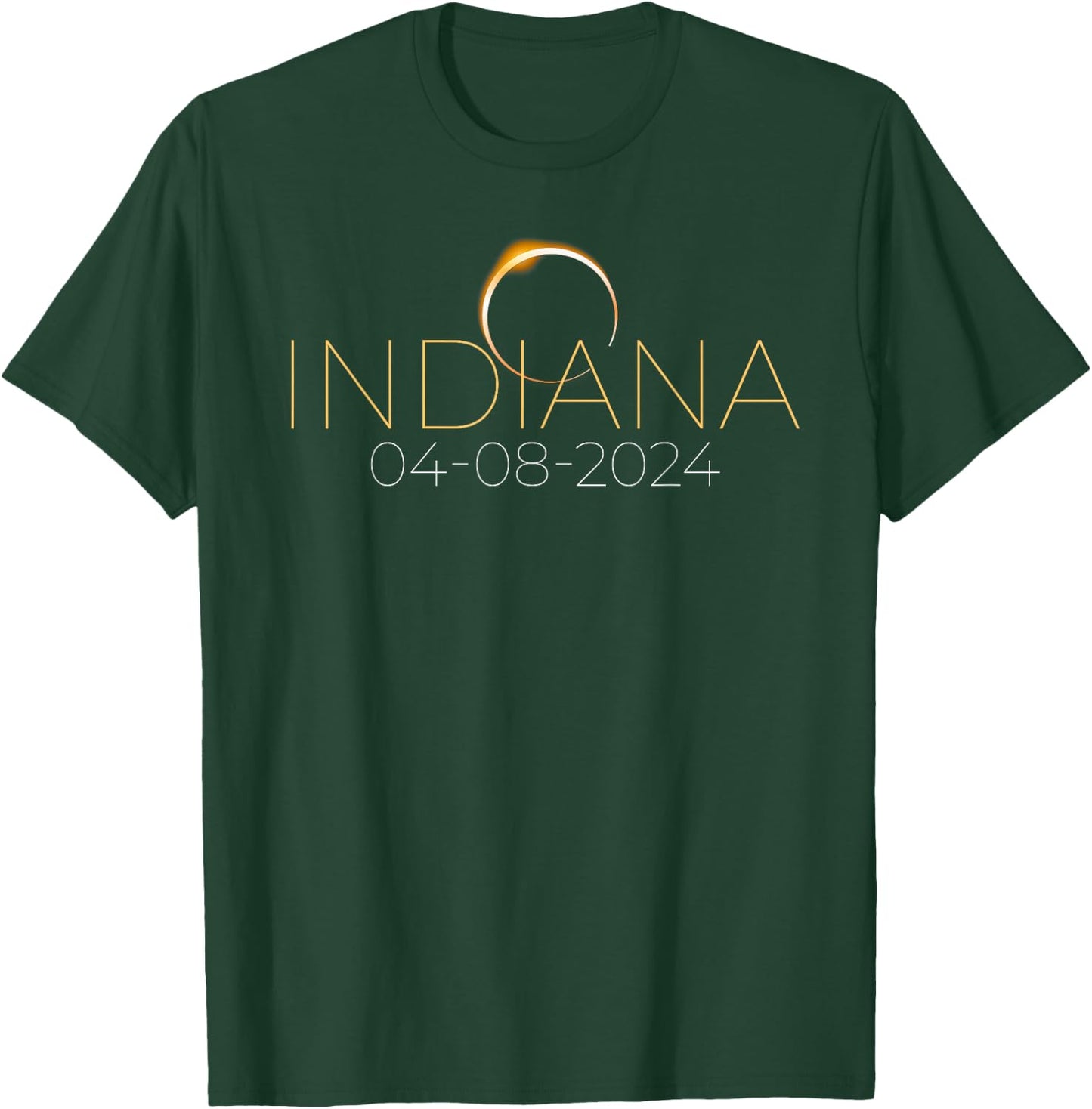 Solar Eclipse 2024 Shirt State Indiana Total Solar Eclipse T-Shirt - T-Shirt | Forest