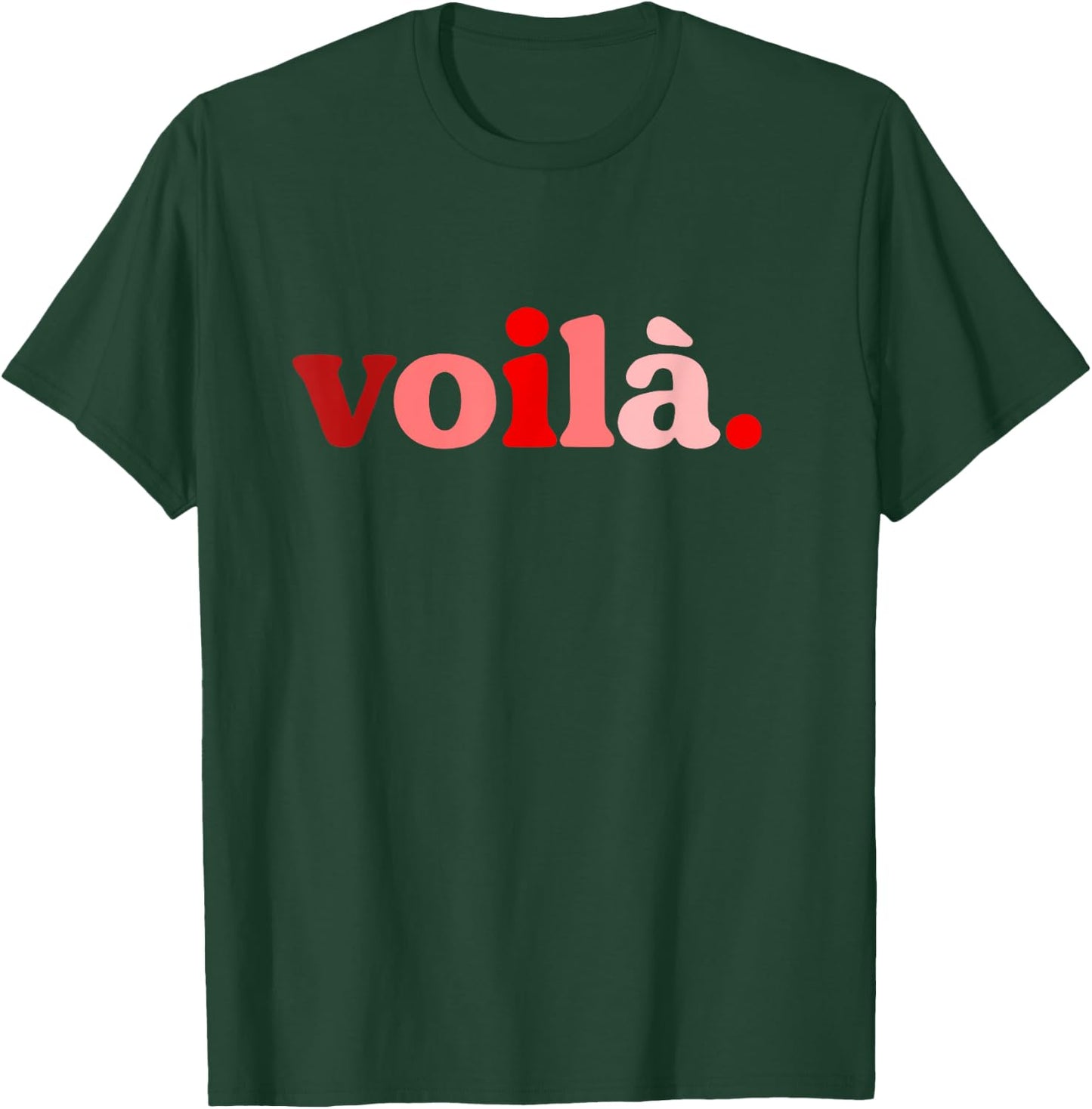 Red Voila! I'm Here Red Graphic T-Shirt - T-Shirt | Forest