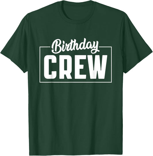 Birthday party with crew motif , black T-Shirt - T-Shirt | Forest