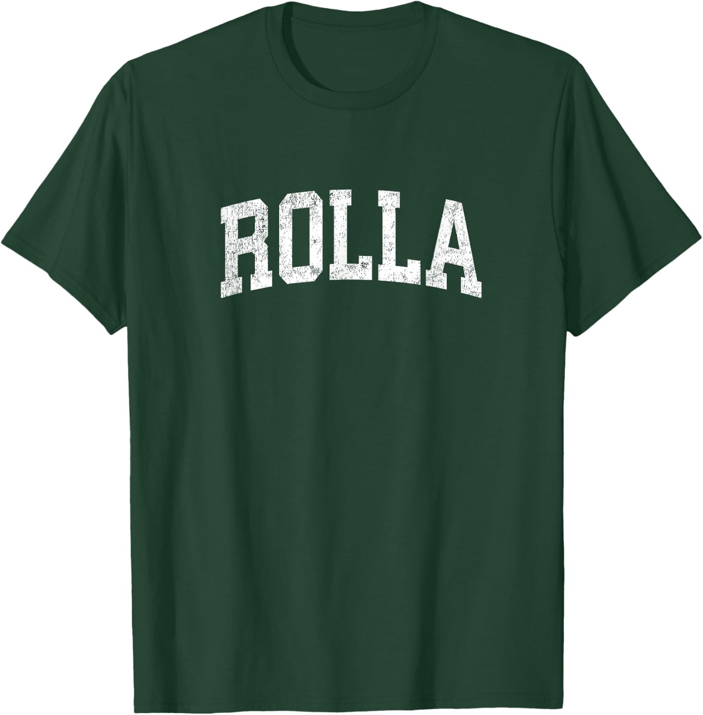 Rolla Missouri MO Vintage Athletic Sports Design T-Shirt - T-Shirt | Forest