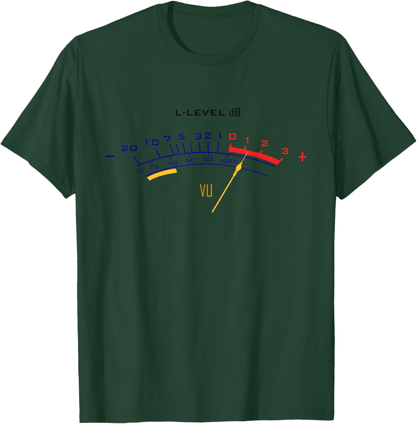 Analog, VU meter T-Shirt - T-Shirt | Forest