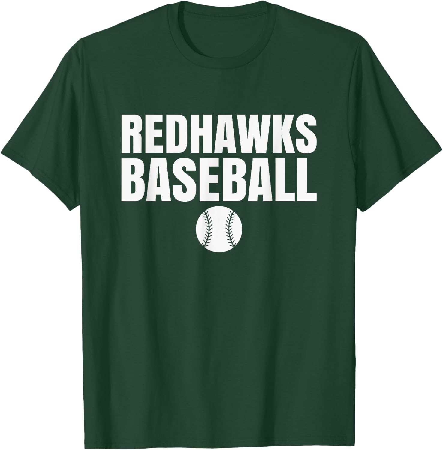 Union Redhawks Baseball T-Shirt - T-Shirt | Forest