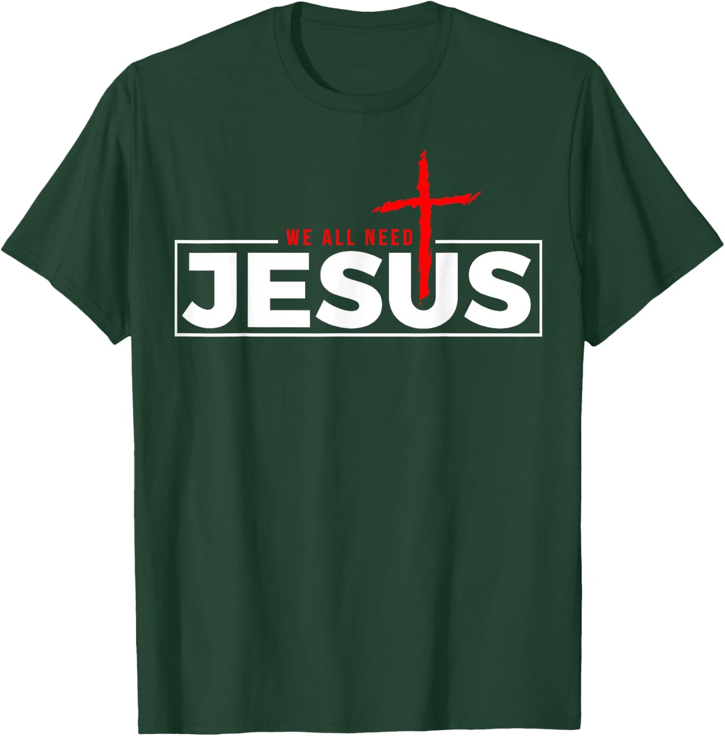 Jesus Christ and Faith Christian Bible and Love Jesus T-Shirt - T-Shirt | Forest