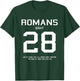 Romans 8:28 Christian Women Christian Quote Worship Gift T-Shirt - T-Shirt | Forest