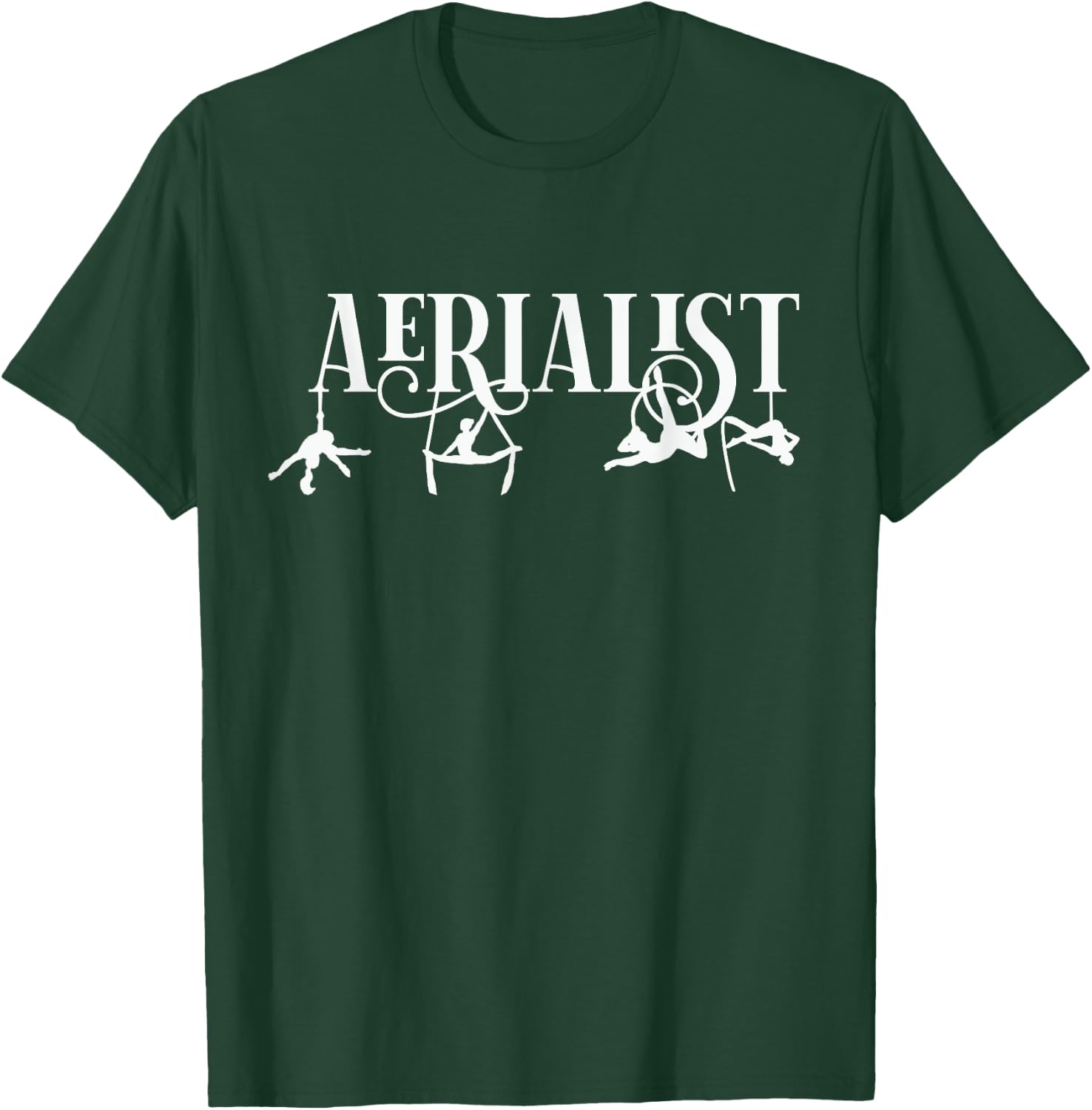 Aerial Silks Girls Aerial Arts Aerial Yoga Aerialist Acrobat T-Shirt - T-Shirt | Forest