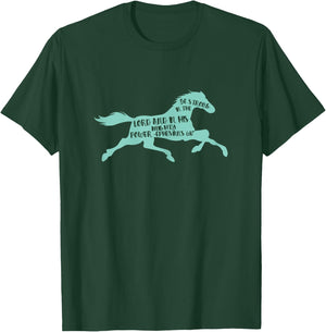 Riding Horse Shirt Bible Verse Strong in the Lord Gift T-Shirt - T-Shirt | Forest