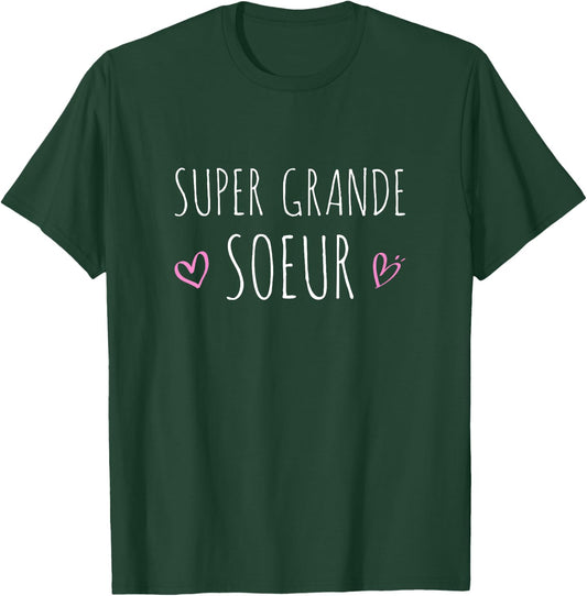 Big Sister Future Announcement Baby Birth Pregnancy 2021 T-Shirt - T-Shirt | Forest