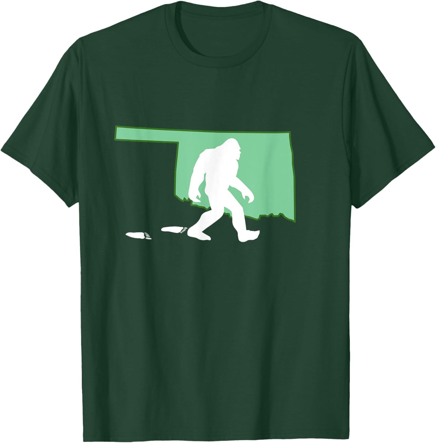 Oklahoma Bigfoot Hunter State T-Shirt - T-Shirt | Forest