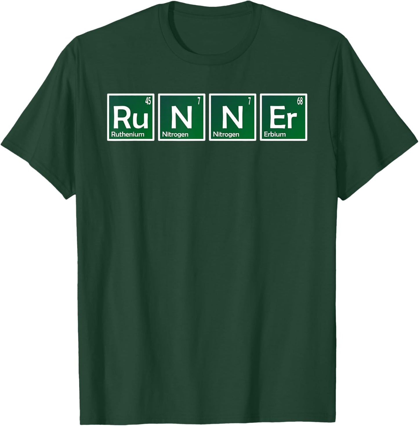 Elements of Runner - I love Science Periodic Table T-Shirt - T-Shirt | Forest