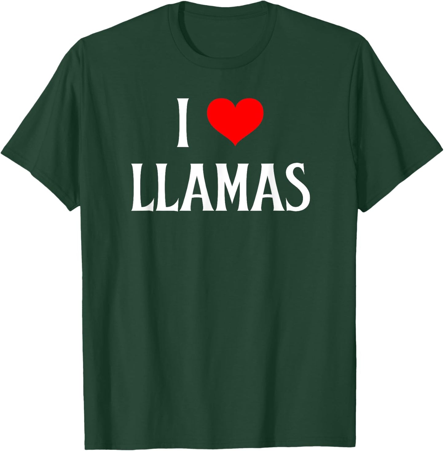 I Love Llamas I Heart Llamas Llama lover Lama Pacos T-Shirt - T-Shirt | Forest