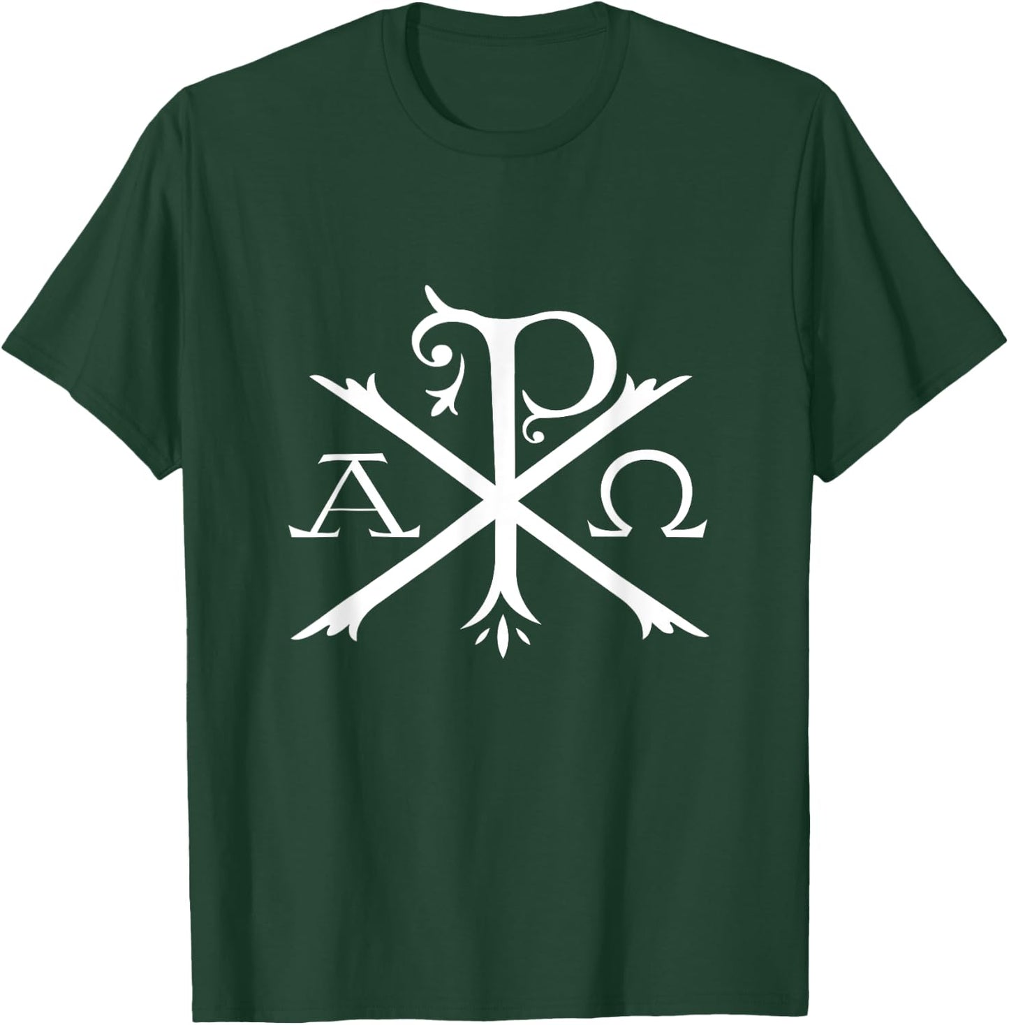 Christian Chi Rho Labarum Christogram Cross Faith T-Shirt - T-Shirt | Forest