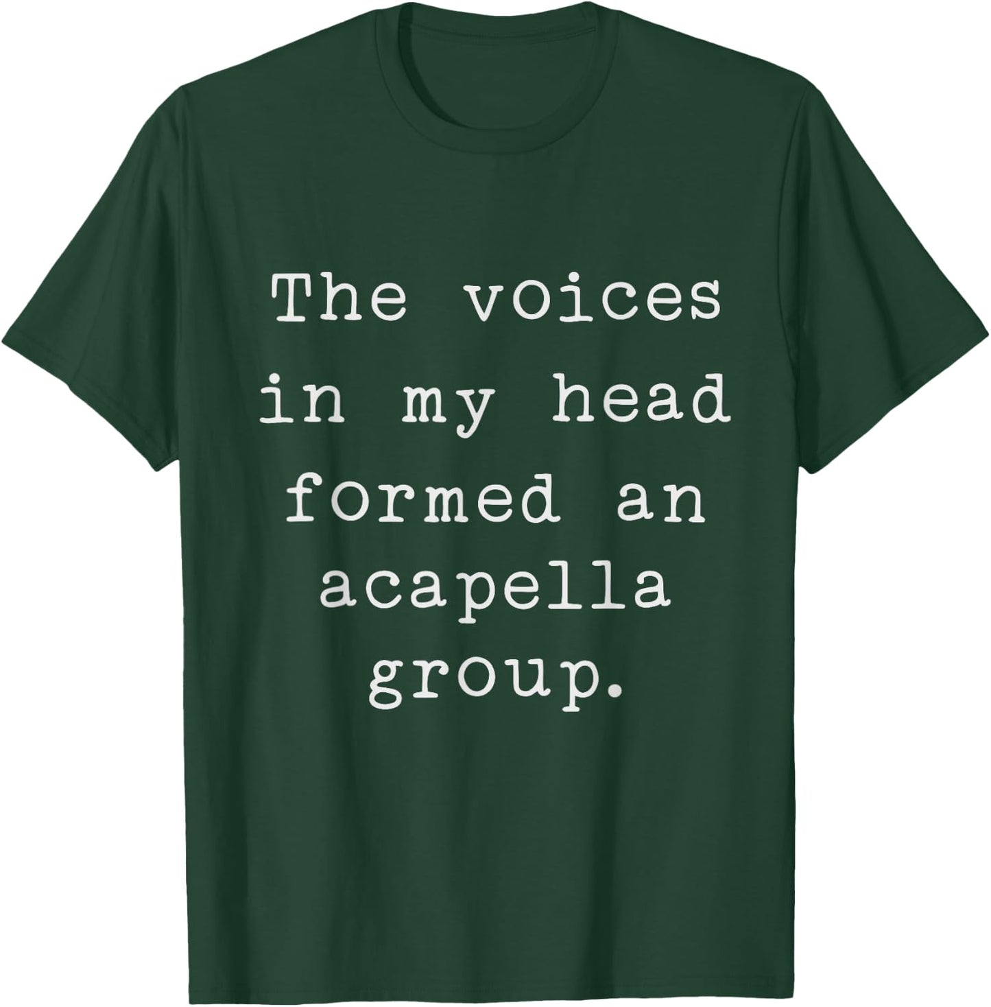 Humorous Typewriter Font for Funny Music Lovers T-Shirt - T-Shirt | Forest