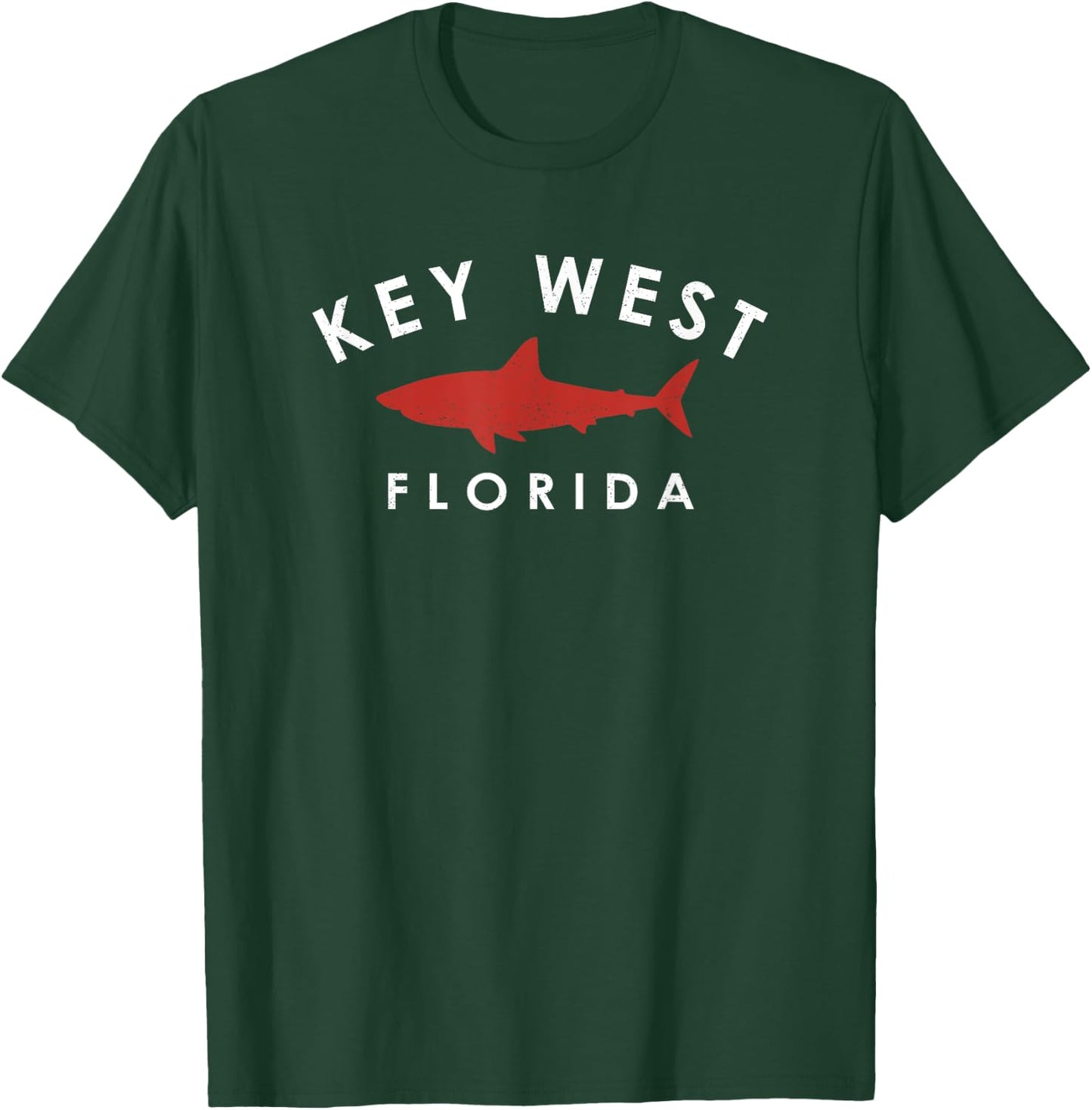 Key West Florida Shark Vacation Souvenir Vintage T-Shirt - T-Shirt | Forest