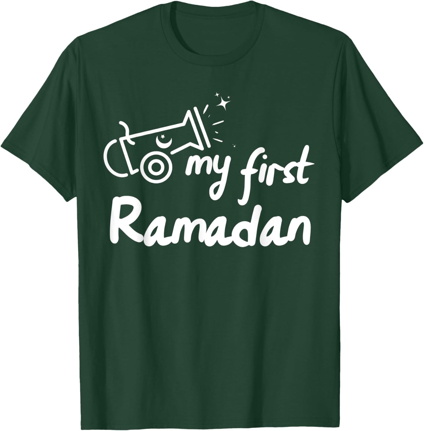 My First Ramadan For Baby, Boys, Girls Kids Fasting Ramadan , black T-Shirt - T-Shirt | Forest