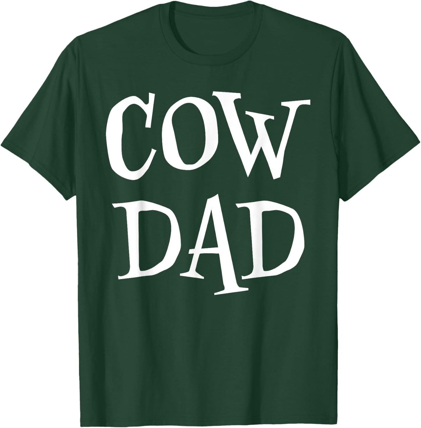 Cow Dad Funny Cute Paw Print Cows Lover Scary Spooky T-Shirt - T-Shirt | Forest