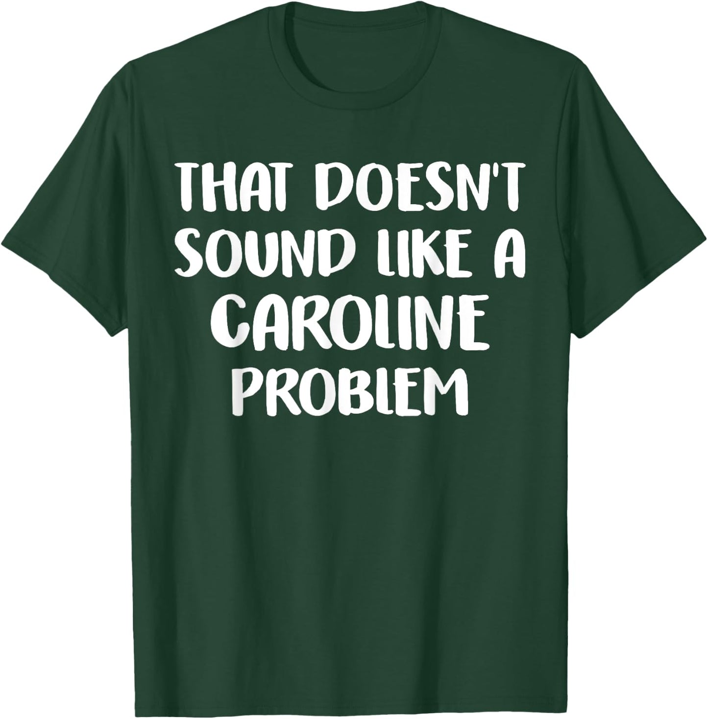 CAROLINE Personalized Cute Flower Girls CAROLINE Name T-Shirt - T-Shirt | Forest