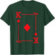 Playing Cards - Matching Diamonds Card Suits - King Card T-Shirt - T-Shirt | Forest