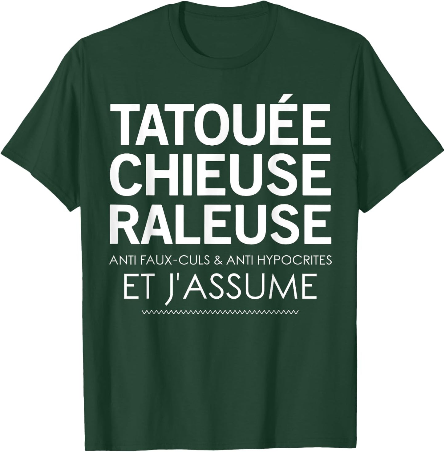 Tattooed, Shagging Anti Fake Ass & Anti Hypocrites , Black, S T-Shirt - T-Shirt | Forest