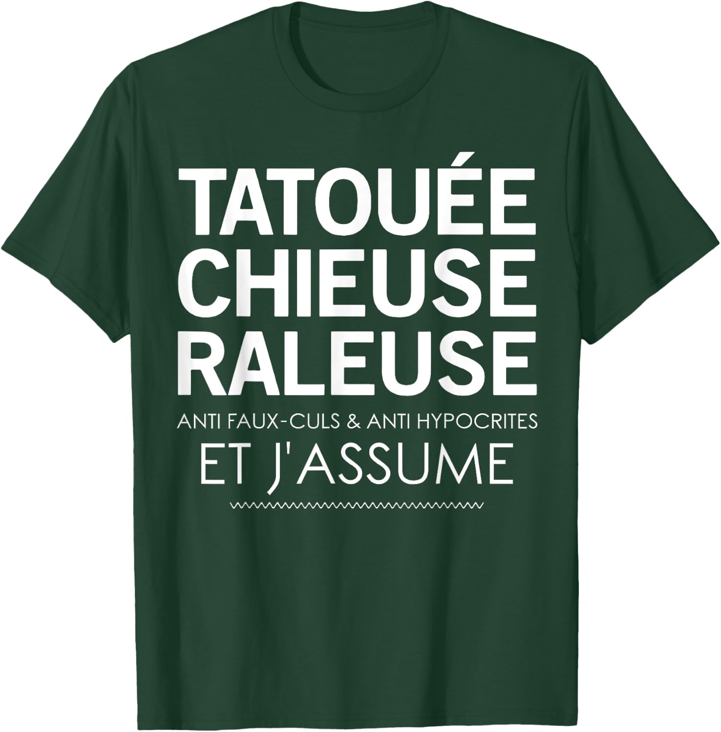 Tattooed, Shagging Anti Fake Ass & Anti Hypocrites , Black, S T-Shirt - T-Shirt | Forest