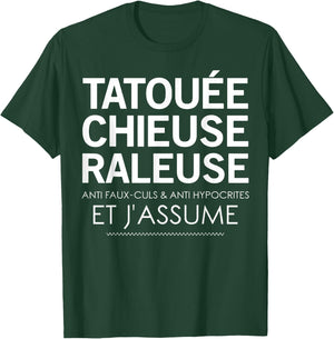 Tattooed, Shagging Anti Fake Ass & Anti Hypocrites , Black, S T-Shirt - T-Shirt | Forest