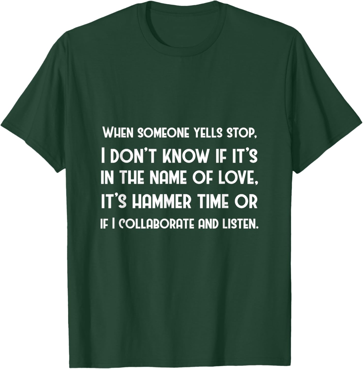 Funny Song Music Lyrics T-Shirt - T-Shirt | Forest