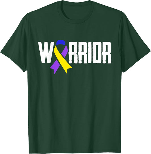 Warrior Bladder Cancer Awareness T-Shirt - T-Shirt | Forest