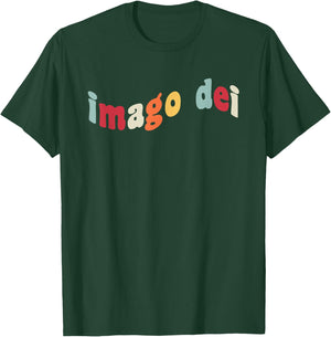 Imago Dei Made In The Image Of God Christian Bible Verse Fan T-Shirt - T-Shirt | Forest