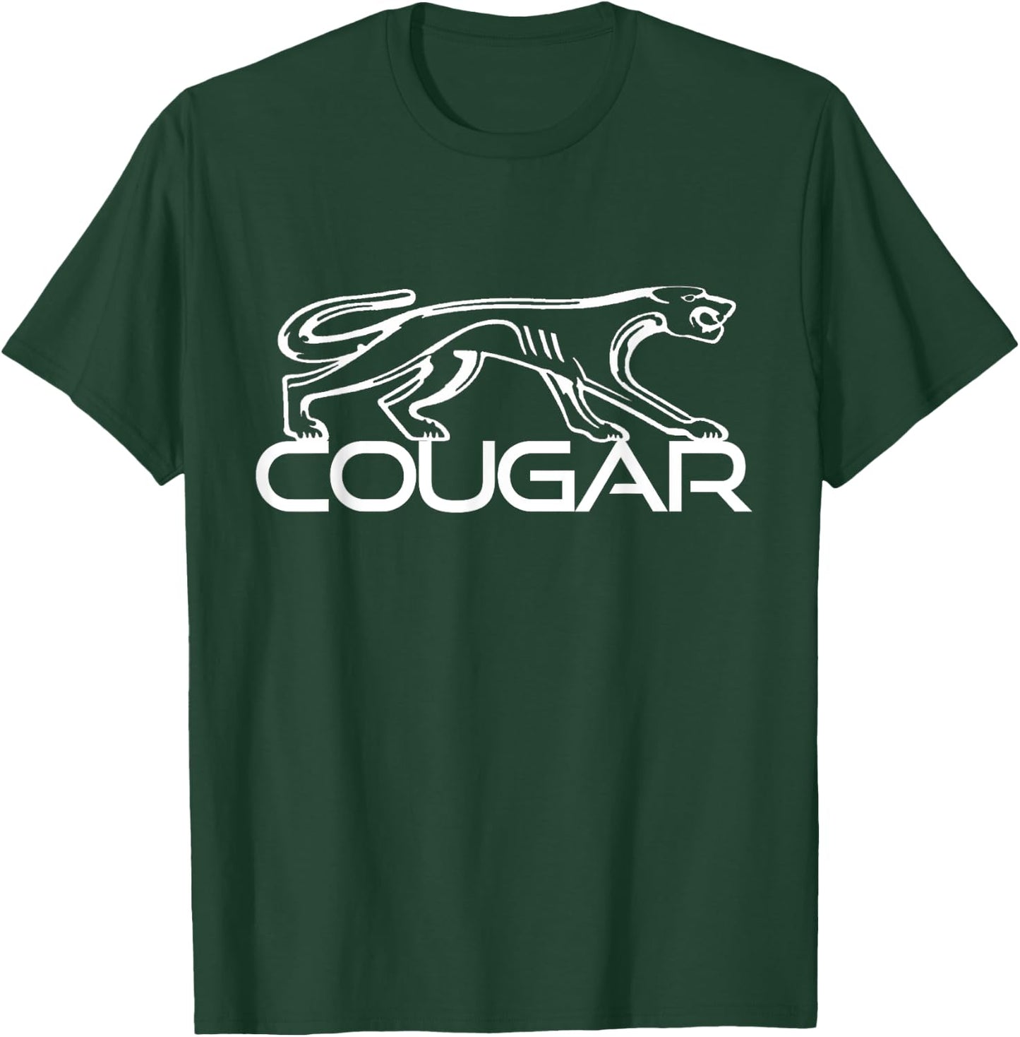 Cougar American Muscle Car Mountain Lion T-Shirt - T-Shirt | Forest