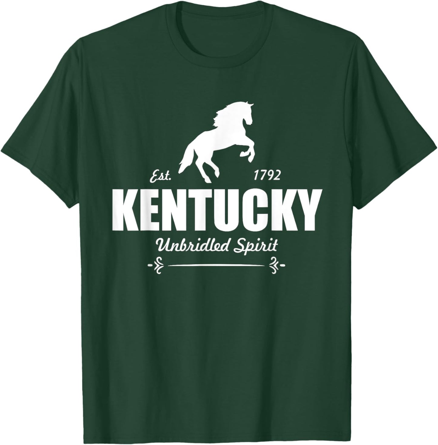 Kentucky Unbridled Spirit Local State Pride Horse T-Shirt - T-Shirt | Forest