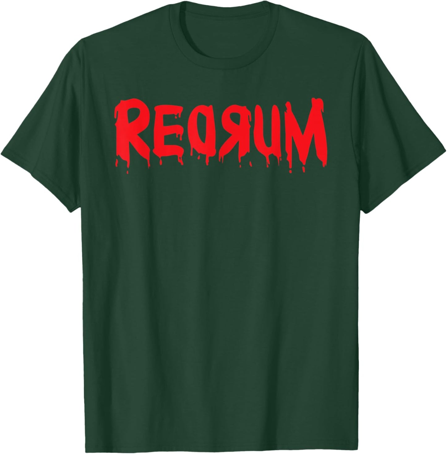 Redrum T Shirt Scary Creepy Bloody Halloween T Shirt T-Shirt - T-Shirt | Forest