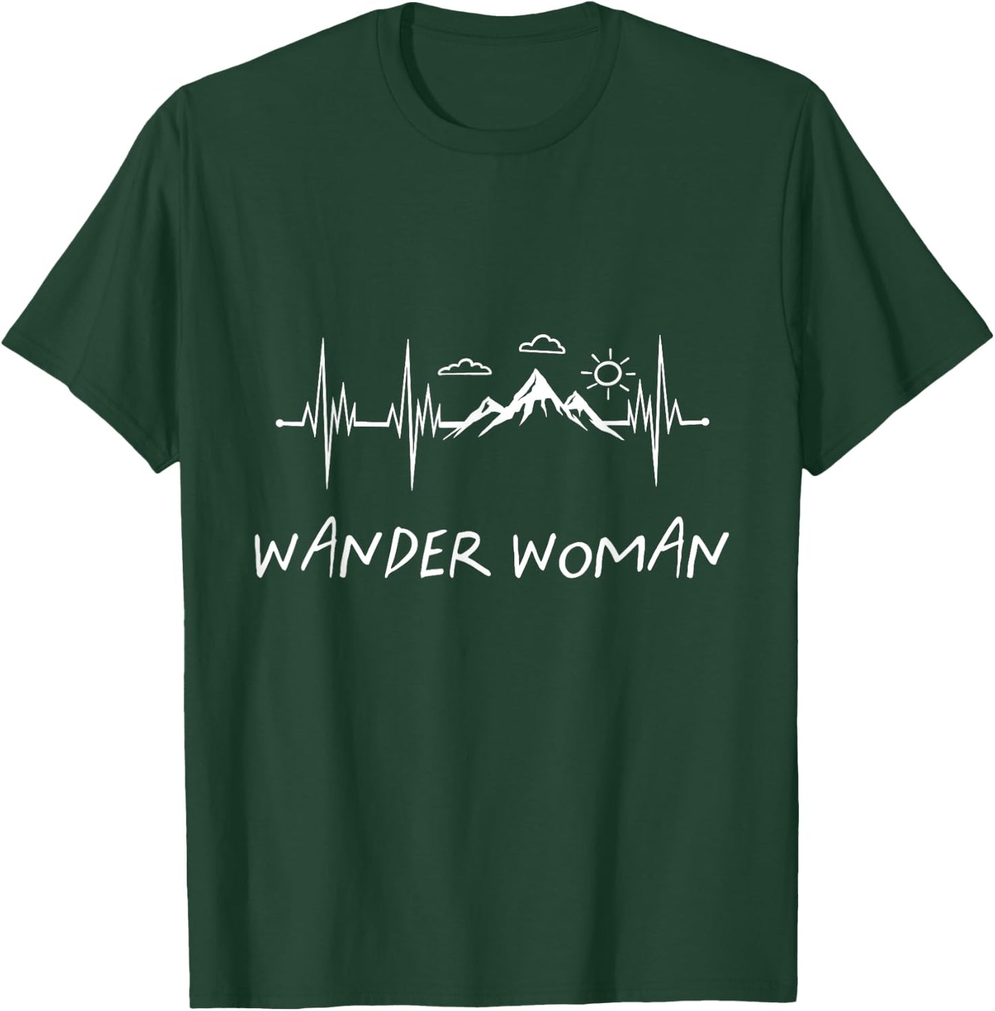 Wander Woman Women's Hiking Trekking Nature Love T-Shirt - T-Shirt | Forest