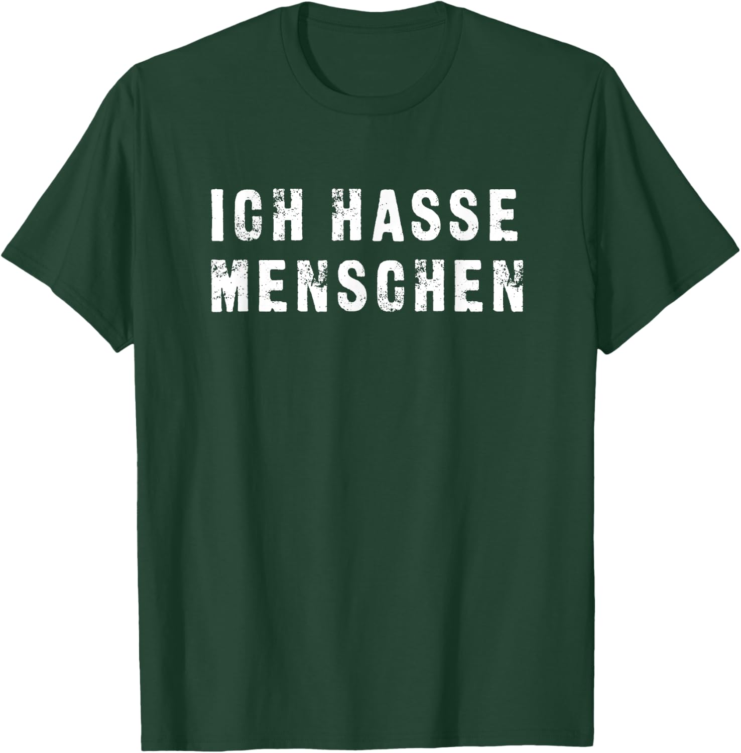 Ich Hasse Menschen , black T-Shirt - T-Shirt | Forest