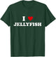 I Heart Dad Mom - Funny I Love Jellyfish T-Shirt - T-Shirt | Forest