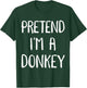 Donkey Halloween Costume for Kids Pretend I'm a Donkey T-Shirt - T-Shirt | Forest
