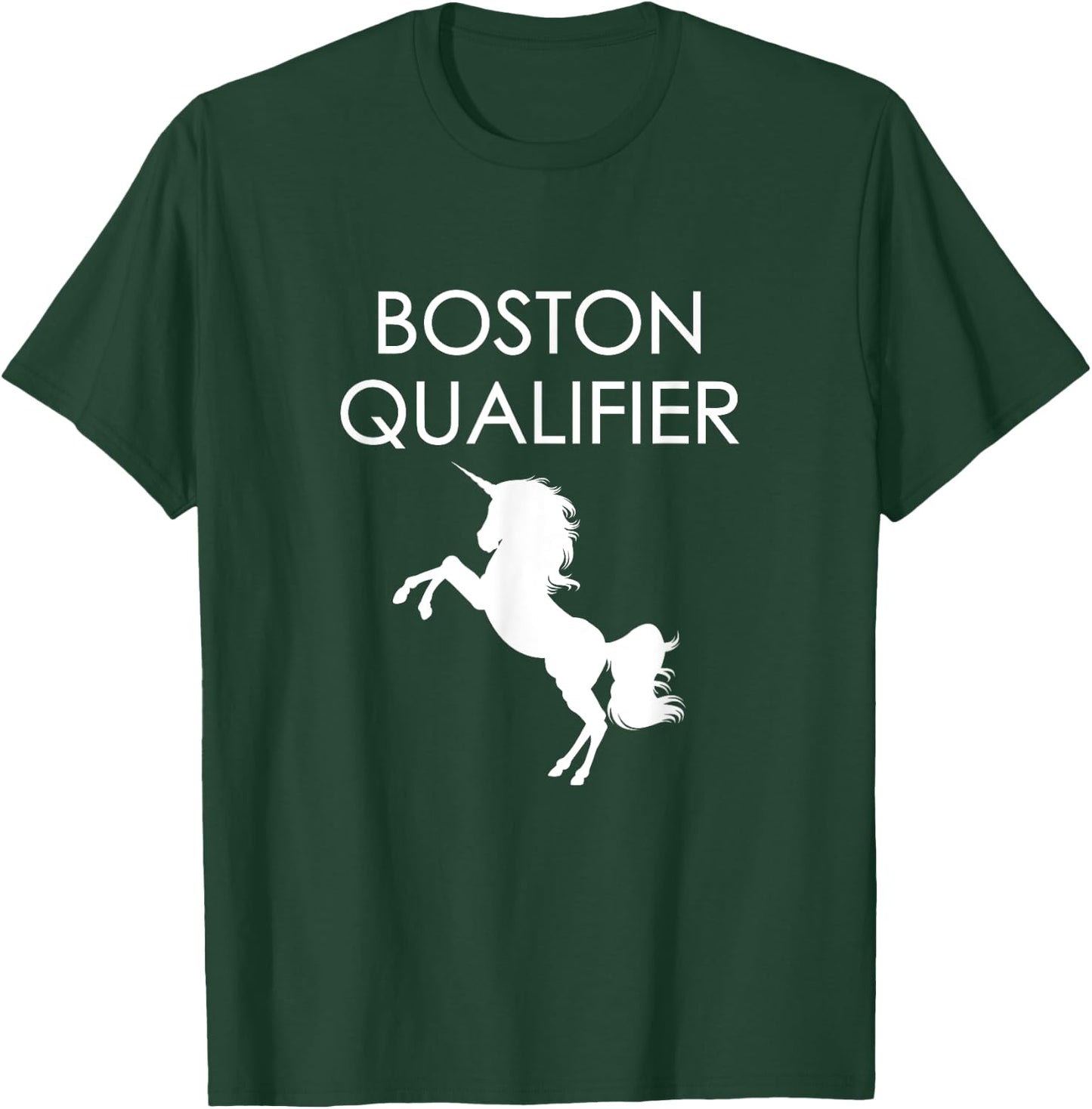Boston Qualifier Unicorn Character T-Shirt - T-Shirt | Forest