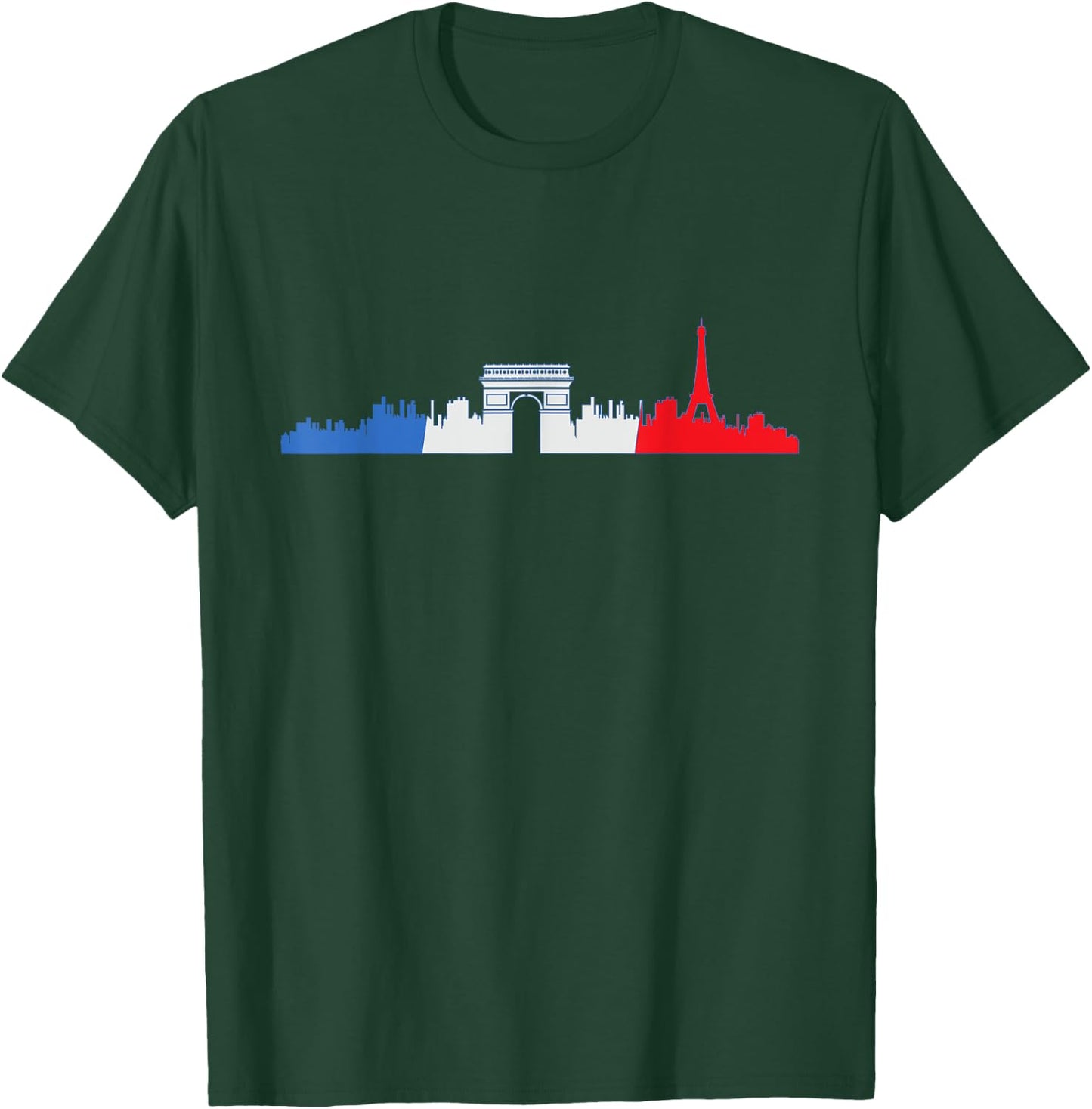 Paris Skyline Travelers France Design T-Shirt - T-Shirt | Forest