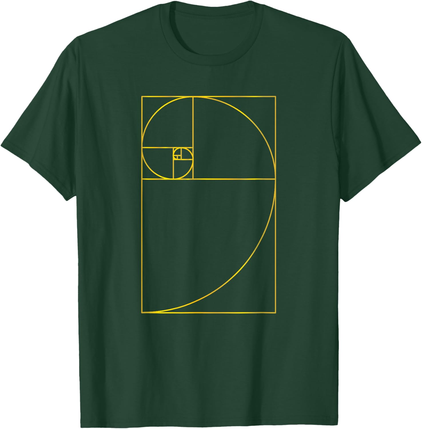Fibonacci Sequence Golden Ratio Rule Number Fib Think T-Shirt - T-Shirt | Forest