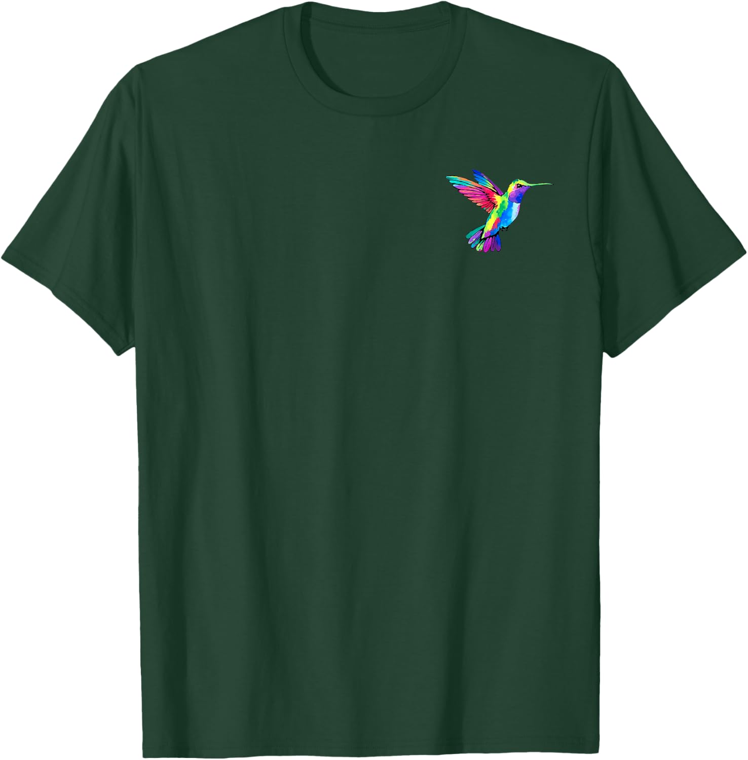 Hummingbird in the pocket - Watercolor hummingbird T-Shirt - T-Shirt | Forest
