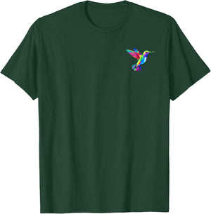 Hummingbird in the pocket - Watercolor hummingbird T-Shirt - T-Shirt | Forest