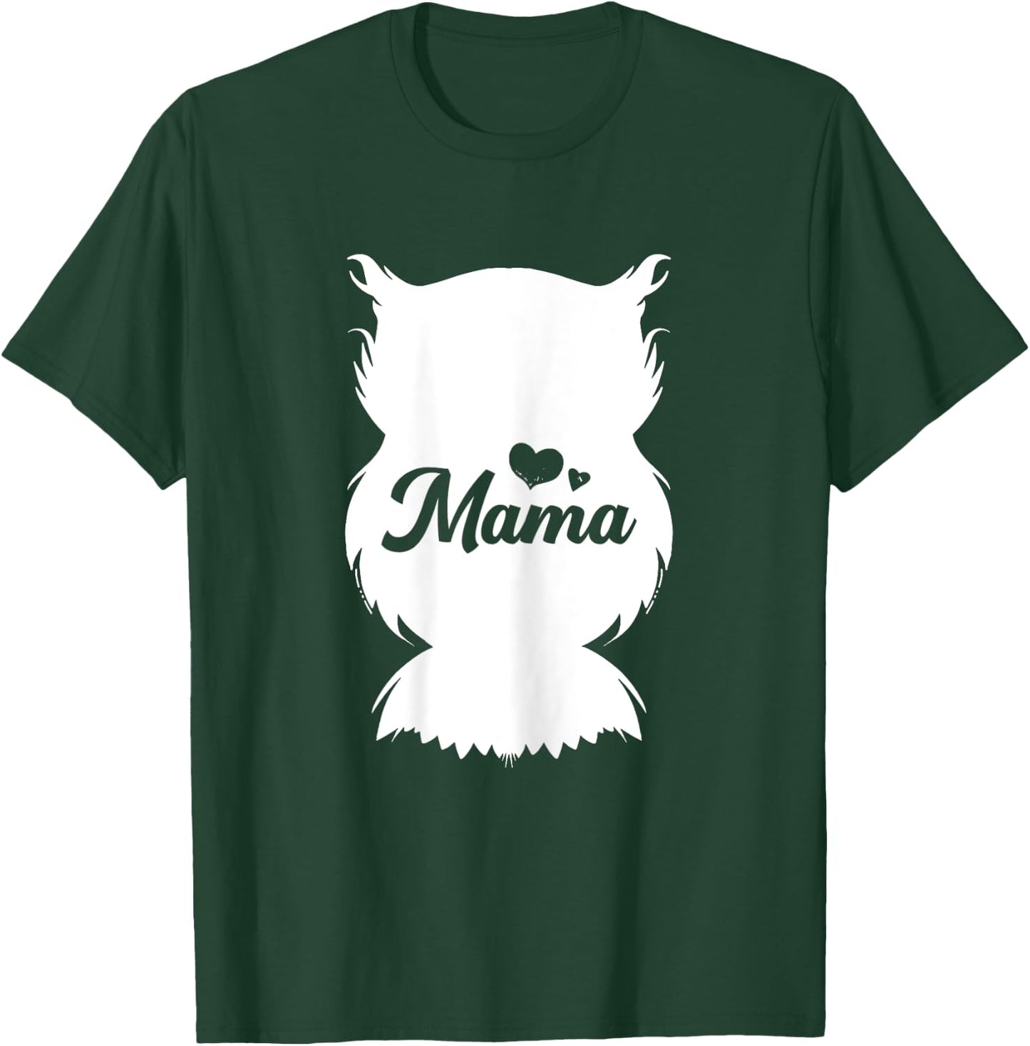 Owl Mama Mothers Day Cute Bird Animal Mom Momma Mommy T-Shirt - T-Shirt | Forest