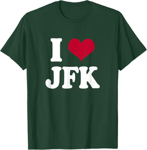 Retro Vintage I Heart JFK John F Kennedy T-Shirt - T-Shirt | Forest