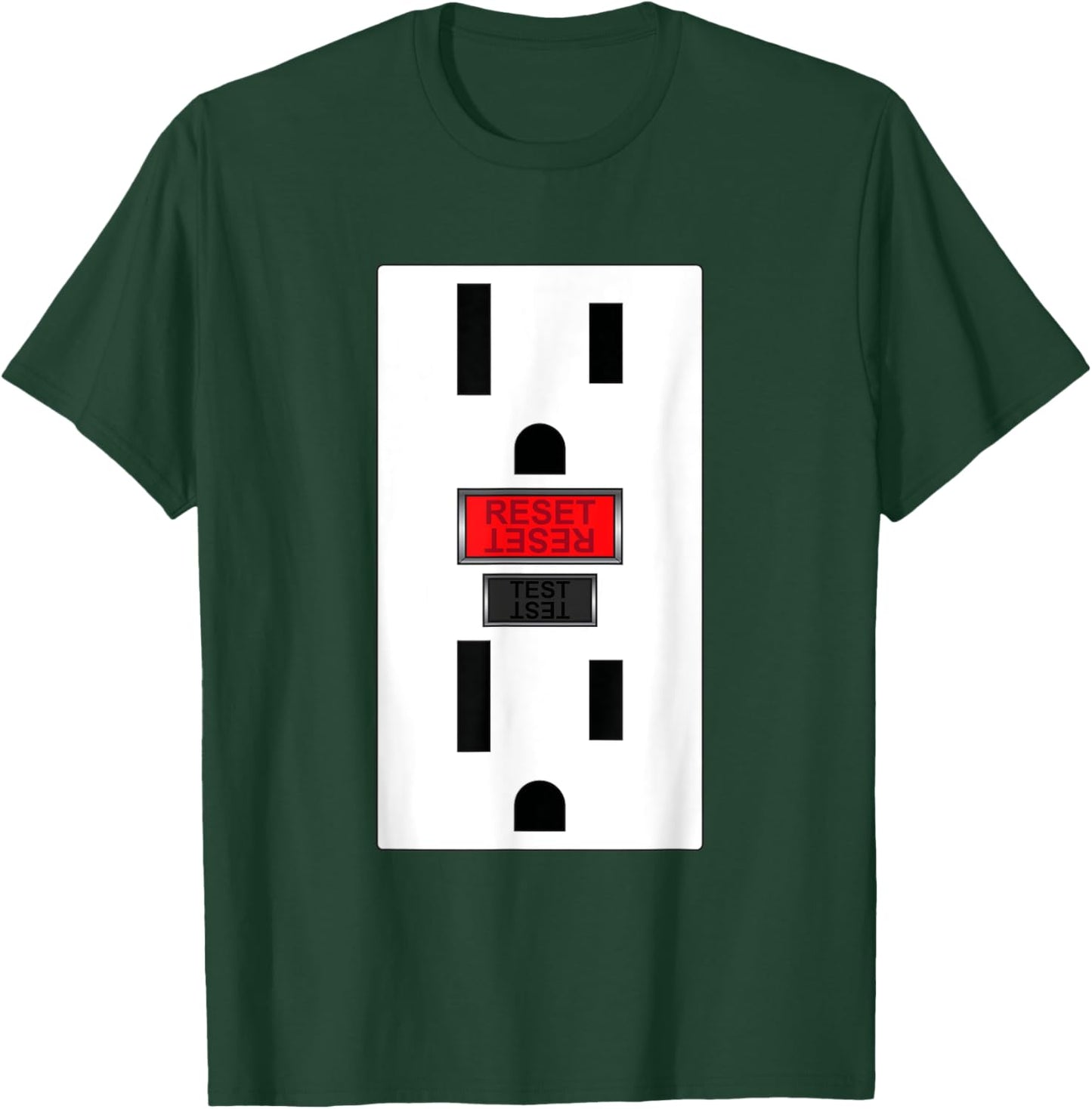 Electrical Outlet Socket Funny Halloween For Couple T-Shirt - T-Shirt | Forest