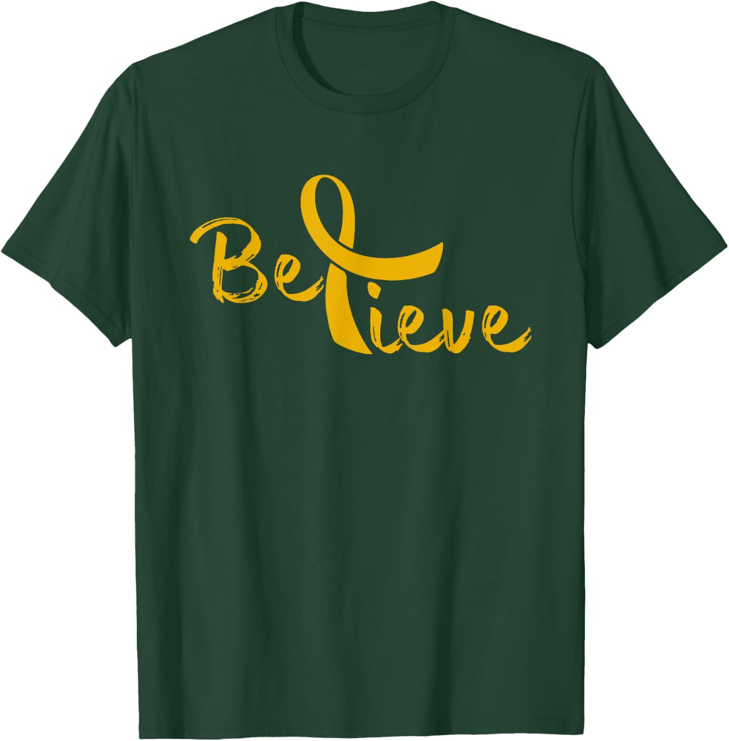 Believe - Childhood Cancer Shirt Gift Childhood Cancer T-Shirt - T-Shirt | Forest