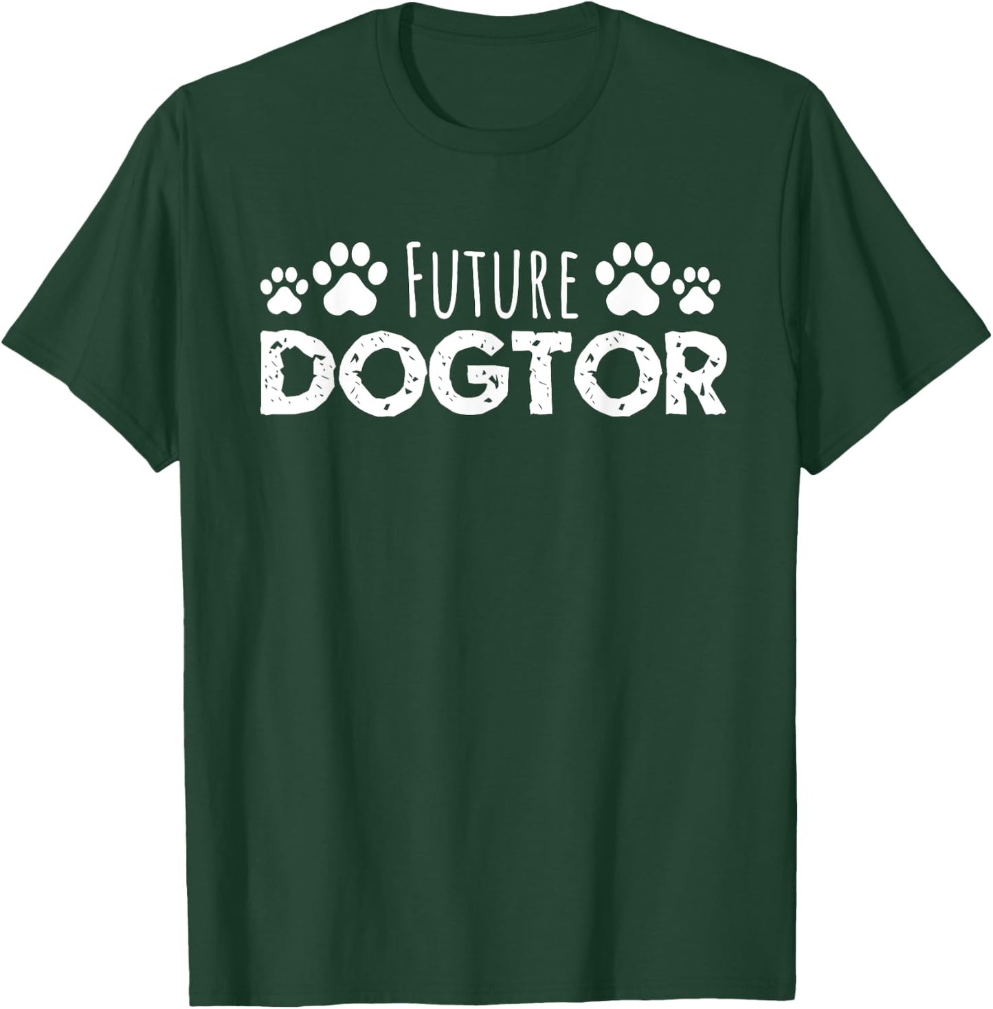 Future Dogtor Vet Student Funny Veterinarian Dog Graduate Women T-Shirt - T-Shirt | Forest