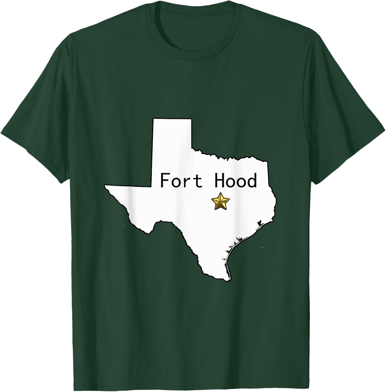 Fort Hood Military Base - Army Post at Killeen, TX design T-Shirt - T-Shirt | Forest